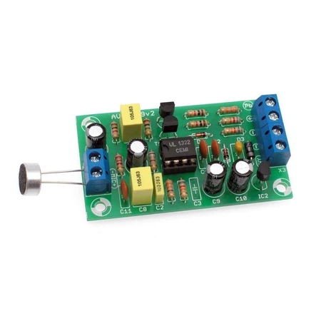 Przedwzmacniacz mono z automatyką ARW - KIT AVT 2149