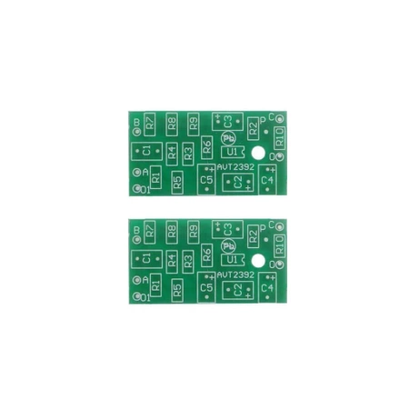 Wzmacniacz mikrofonowy 2× mono mini z TL072 - KIT AVT 2392