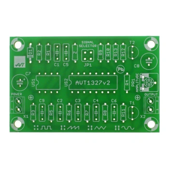 Mini generator funkcyjny - prostokąt, piła, trójkąt i sinus - PCB do projektu AVT 1327