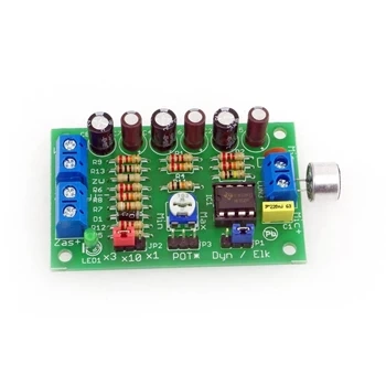 Wzmacniacz mikrofonowy mono do mikrofonu elektretowego - KIT AVT 2728